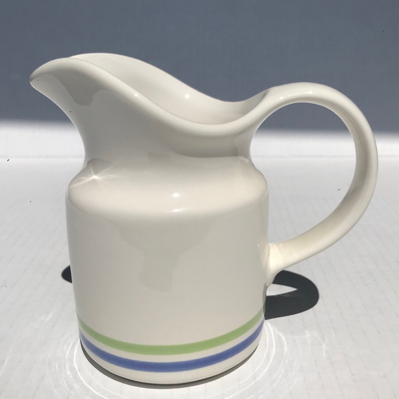 Pfaltzgraff Creamer/Pitcher Sugar Bowl With Lid Stoneware Cloverhill Band - Picture 2 of 10